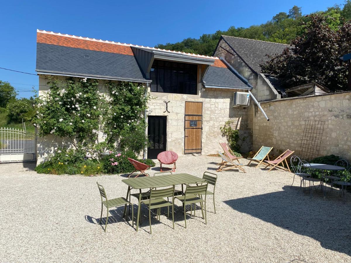 Studio Indre, La halte de Cuzé, aux abords de la Loire à vélo Huismes Exterior foto